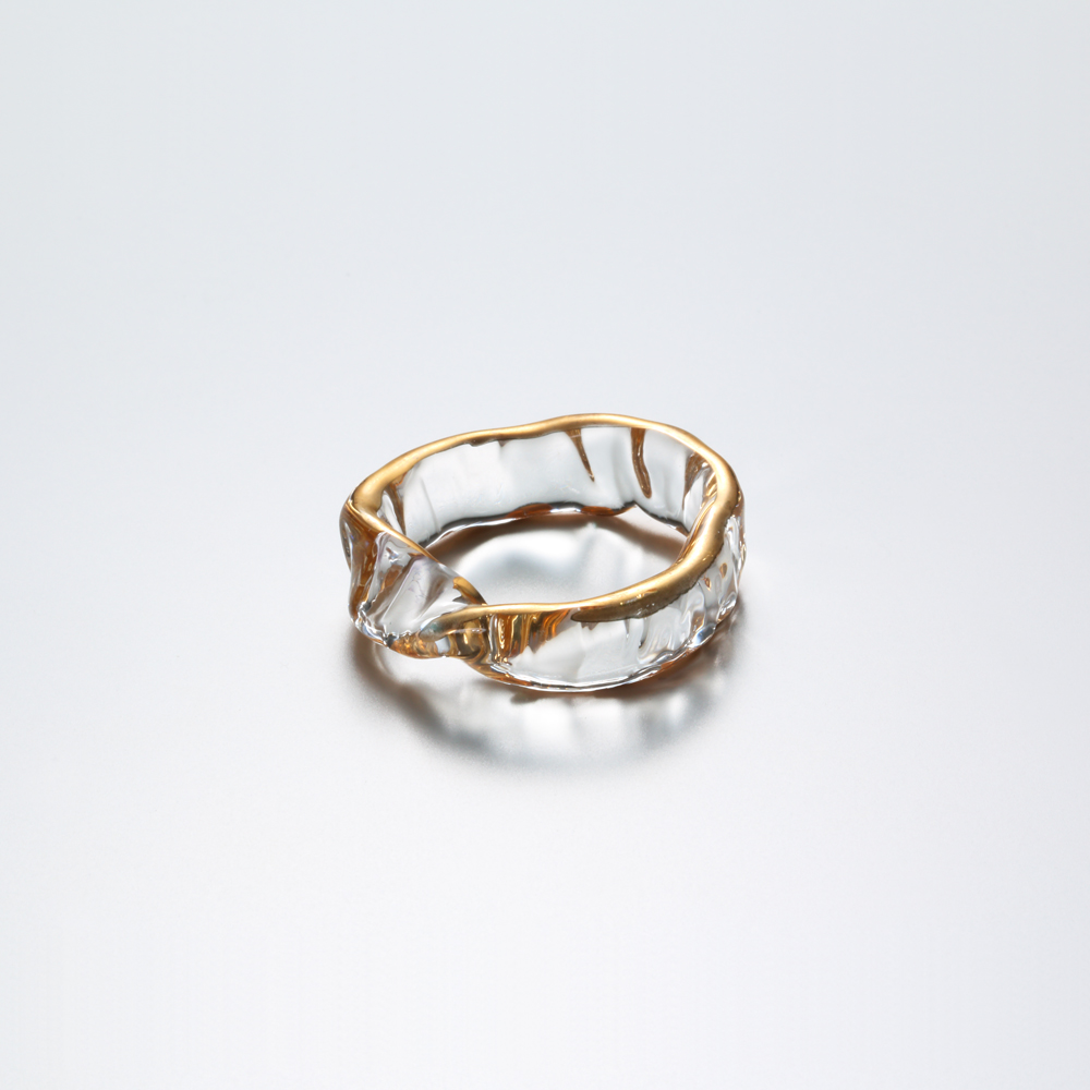 mobius ring / gold – Luce macchia｜ジュエリー・ガラスアクセサリー